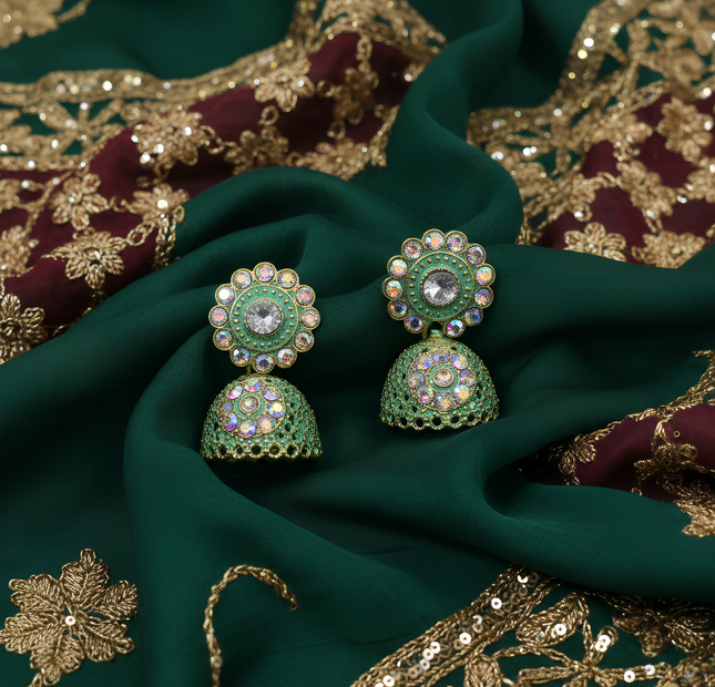 Elegant Multi-Color Artificial Jhumka Earrings for Women