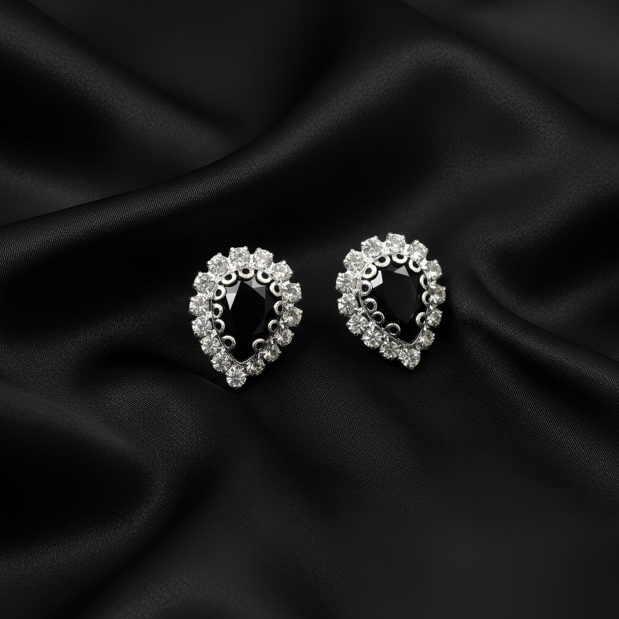 Elegant Stone Crystal Stud Earrings for Women